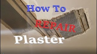 How To Repair Plaster Walls and Ceilings [upl. by Tanhya575]