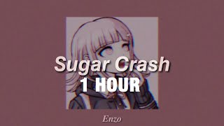 1 HOUR ElyOtto  SugarCrash  slowed  reverbed [upl. by Yruam353]