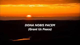 DONA NOBIS PACEM Round Canon choir hymn in three parts words lyrics text trending sing along song [upl. by Lupe320]