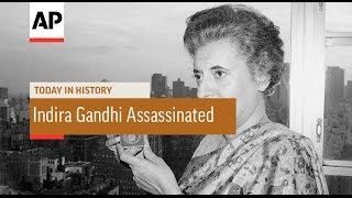 Indira Gandhi Assassinated  1984  Today in History  31 Oct 16 [upl. by Sontich648]