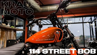 2021 Harley Davidson Street Bob FXBBS Kraus Moto setup [upl. by Geffner852]