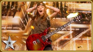 GOLDEN BUZZER winner Olly Pearson rocks with QUEEN guitar solo  Auditions  BGT 2025 [upl. by Lancey112]