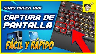 ✅ Como tomar una CAPTURA de PANTALLA en cualquier PC o LAPTOP 【2022】 [upl. by Ellienad]