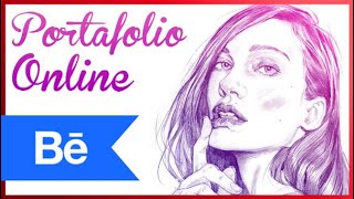 Como hacer un PORTAFOLIO digital online  BEHANCE [upl. by Atteselrahc]