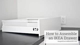 How to Assemble an IKEA SEKTION Drawer [upl. by Imelida]