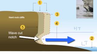 Cliffs and Wavecut platforms [upl. by Llewsor]