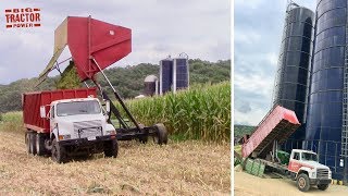 Dump Truck Filling a Silo [upl. by Bledsoe]