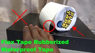 ✅ How To Use Flex Tape Rubberized Waterproof Tape Review [upl. by Bettine]