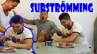 Tři kluci a Surströmming  Nejsmradlavější jídlo na světě [upl. by Thirza534]