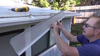 Gutter Guard Install Flat Roof [upl. by Vig]