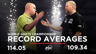 RECORDBREAKING AVERAGES Van Barneveld v Van Gerwen  2017 World Darts Championship [upl. by Suoivatram518]