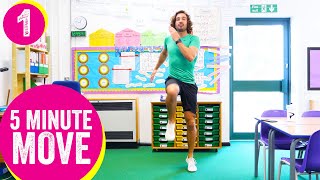 5 Minute Move  Kids Workout 1  The Body Coach TV [upl. by Lawry366]