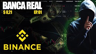 Operando DAYTRADE BINANCE FUTURES  BANCA REAL  Ep01 [upl. by Elpmid]