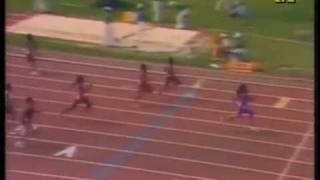 Record du monde du 100m féminin  Florence GriffithJoyner 10quot49 Indianapolis 1988 [upl. by Ehcnalb]