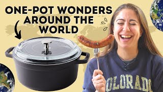 5 EASY OnePot Meals From Around The World [upl. by Yonah636]