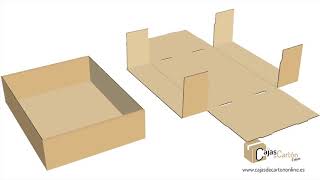 Montaje Caja de cartón Tapa y Fondo [upl. by Zischke]