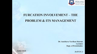 FURCATION INVOLVEMENT – THE PROBLEM amp ITS MANAGEMENT [upl. by Aivitnahs]