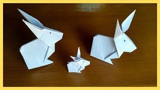 Origami Lapin en Papier FACILE  origami lapin facile en francais Tuto [upl. by Marlane]