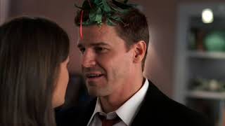 Bones Extended Kissing Scene Santa in the Slush S03E09 [upl. by Morry284]