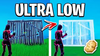 How To Get ULTRA LOW Graphics In Fortnite FPS BOOST [upl. by Furie387]