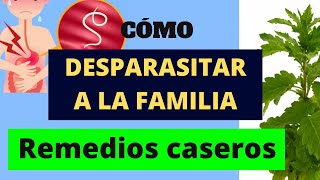 CÓMO DESPARASITAR A LA FAMILIA CON REMEDIOS CASEROS [upl. by Silvana796]