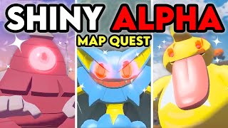 ANOTHER SHINY ALPHA MAP QUEST  30 MORE in Pokemon Legends Arceus [upl. by Ivor]