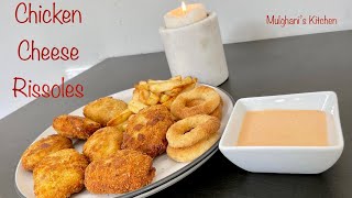 Chicken Cheese Rissoles  Delicious Recipe  Mulghani’s Kitchen  Urdu Recipe [upl. by Anrahc979]