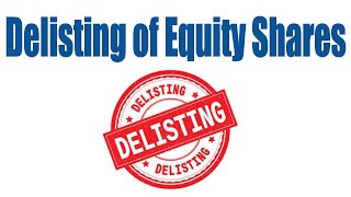 about Delisting of equity shares in TELUGU [upl. by Irrehs]