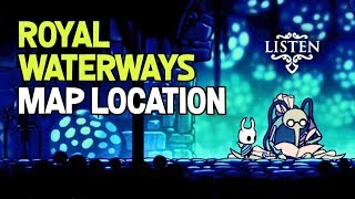 Hollow Knight Royal Waterways Conifer amp Map Location [upl. by Kcirederf]