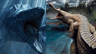 Mosasaur vs Sarcosuchus Who Would Win [upl. by Reivilo]