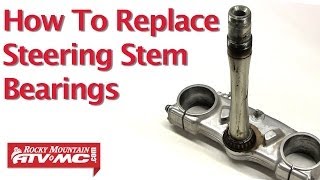 Motorcycle Steering Stem Bearing Replacement [upl. by Eide]