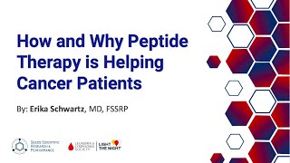 How and Why Peptide Therapy Is Helping Cancer Patients  Erika Schwartz MD [upl. by Brunell348]