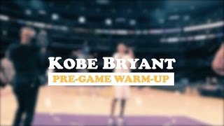 Kobe Bryants PreGame WarmUp Raw Footage [upl. by Dranoc]