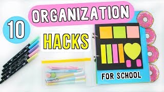 10 Organization Hacks  DIYs For Back to School 2018  Ellen Kelley [upl. by Redan375]