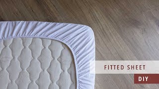 how to sew a fitted sheet  bedding set ep 3 [upl. by Eade]