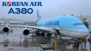 🇺🇸 Los Angeles LAX to Seoul ICN 🇰🇷 Korean Air Airbus A380  FULL FLIGHT REPORT Polar route [upl. by Islean]