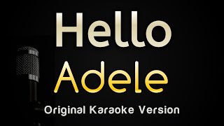 Hello  Adele Karaoke Songs With Lyrics  Original Key [upl. by Woolley347]