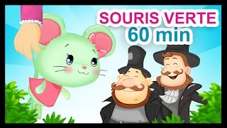 Une Souris Verte  1H de comptines et chansons Titounis [upl. by Chelsae]