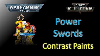 How to Paint EASY POWER SWORDS for Warhammer 40k  CONTRAST PAINT [upl. by Philo]