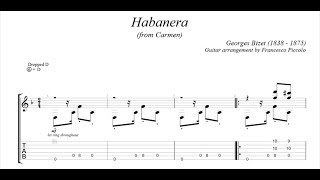 Chitarra Classica  Bizet  Habanera from Carmen [upl. by Endys2]