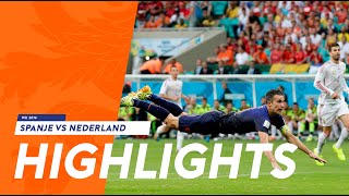 Highlights Spanje  Nederland 15 13062014 WK 2014 [upl. by Moreno]