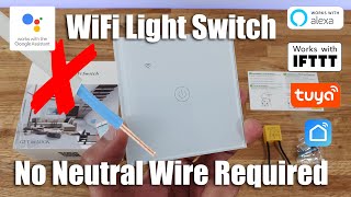 No Neutral Smart Light Switch UNBOXING AND COMPLETE SETUP [upl. by Eissen184]