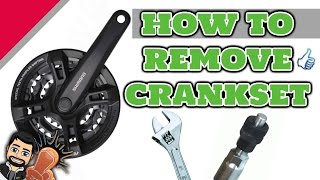 How to Remove Crankset  Using Crank Puller [upl. by Giglio]