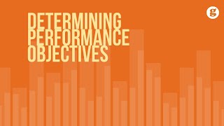 Determining Performance Objectives [upl. by Patterman]