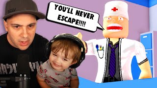 Father Son ESCAPE THE DENTIST  Roblox [upl. by Darsey288]