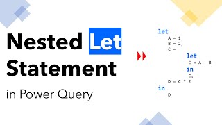 Write Nested Let in Power Query [upl. by Rebmetpes892]