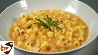 Pasta e ceci facile gustosa e salutare – Primi piatti [upl. by Bremser]