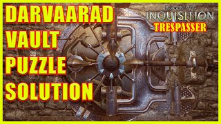 Dragon Age Inquisition  Darvaarad Courtyard Vault Puzzle  Trespasser DLC  4K Ultra HD [upl. by Files707]