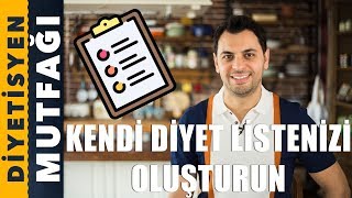 KENDİ DİYET LİSTENİZİ OLUŞTURUN  Mucizesiz Zayıflama Programı  Diyetisyen Andaç Yeşilyurt [upl. by Holna]