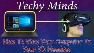 How To Connect VR with Laptop  Techy Minds [upl. by Easton504]